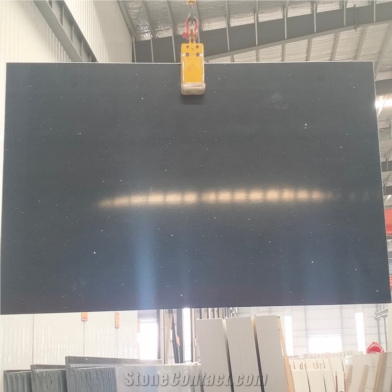 China Dark Grey  Quartz   Artificial Stone Slabs