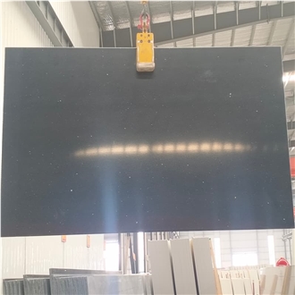 China Dark Grey  Quartz   Artificial Stone Slabs