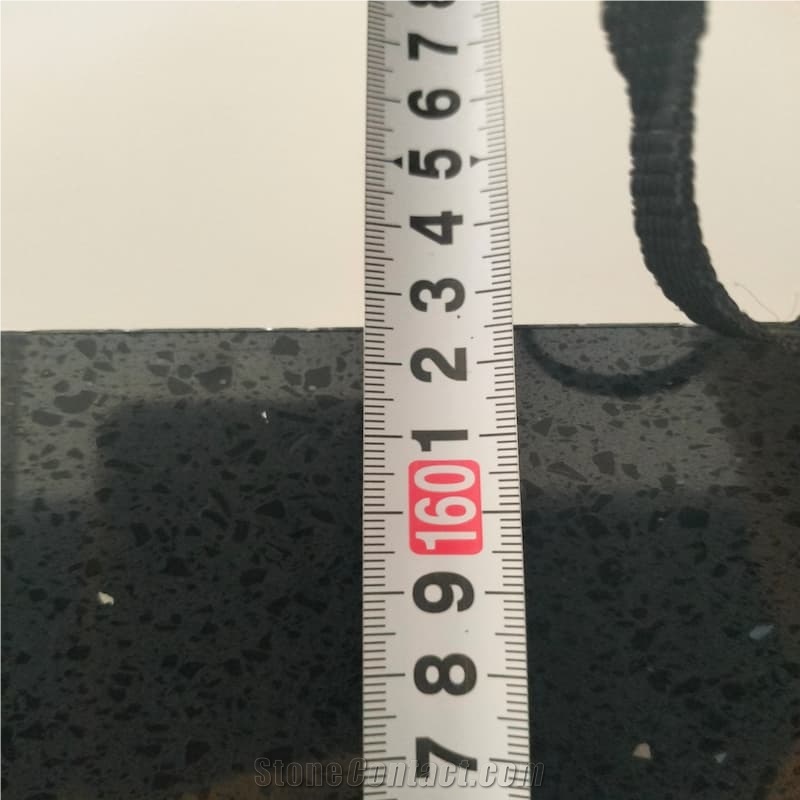 China Dark Grey  Quartz   Artificial Stone Slabs