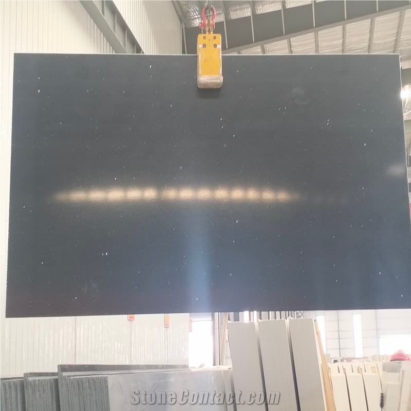 China Dark Grey  Quartz   Artificial Stone Slabs