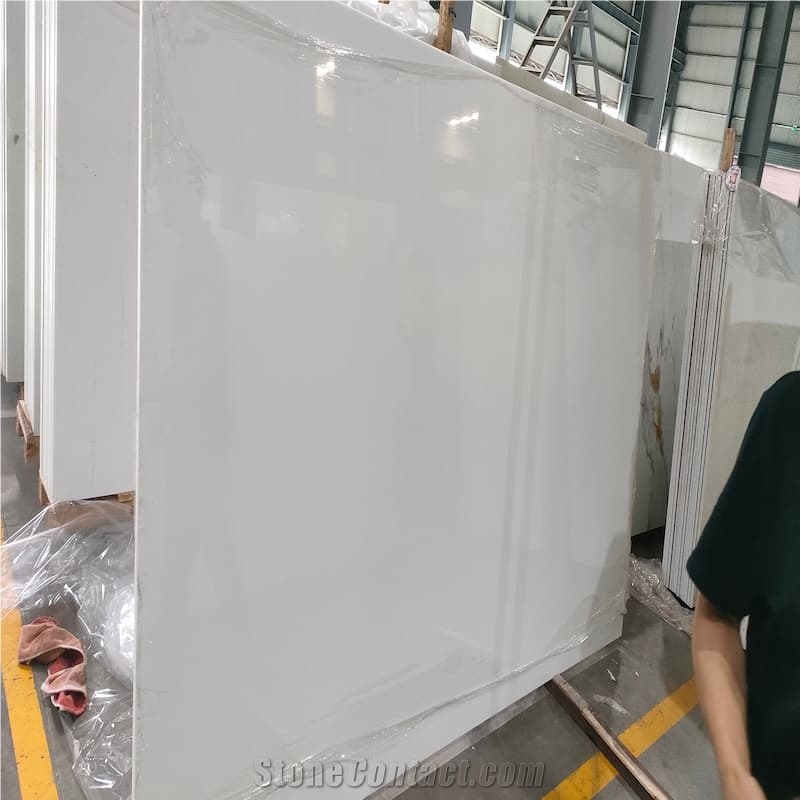 China Pure White Nano Stone Slabs
