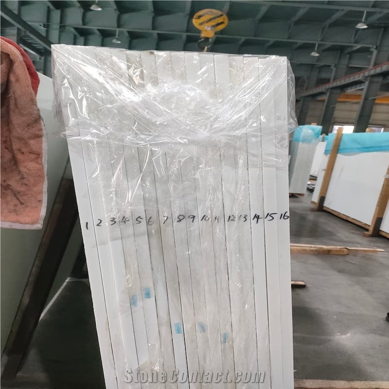 China Pure White Nano Stone Slabs