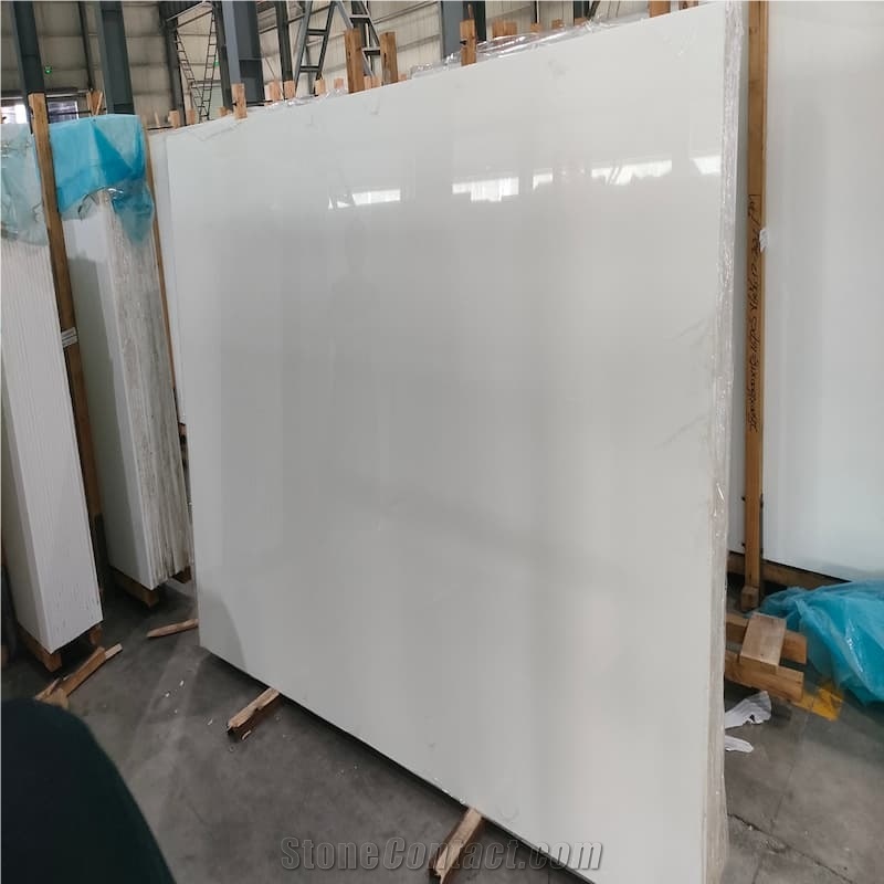 China Pure White Nano Stone Slabs