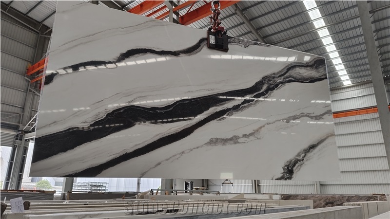 Chinese Black And White Ink Sintered Stone Slabs
