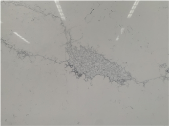 Kungfu Stone Bold Grey Veins Calacatta Quartz Slabs