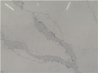 Kungfu Stone Bold Grey Veins Calacatta Quartz Slabs