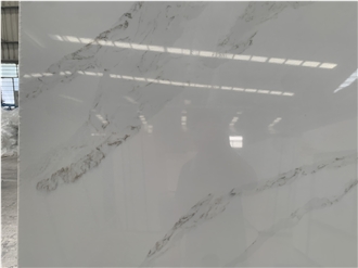Kungfu Stone Calacatta White Quartz Slabs