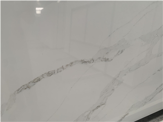 Kungfu Stone Calacatta White Quartz Slabs