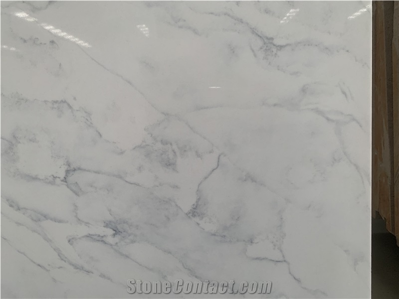 Kungfu Stone Export Calacatta Rai White Quartz Slabs