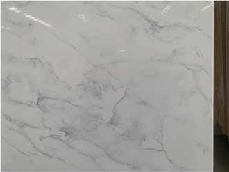 Kungfu Stone Export Calacatta Rai White Quartz Slabs