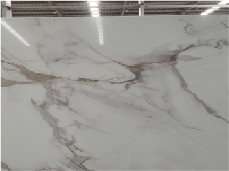 Kungfu Stone Export Printed Rust Veins Quartz Slabs