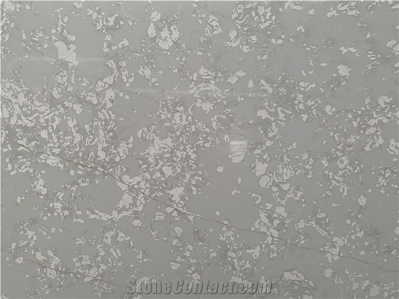 Kungfu Stone Grey Marble Looks Quartz Slabs