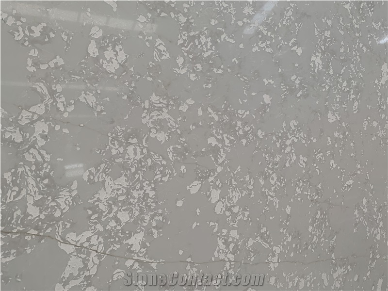 Kungfu Stone Grey Marble Looks Quartz Slabs
