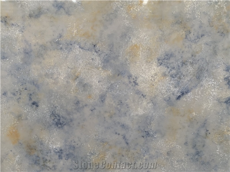 Kungfu Stone Manufacture Blue Onyx Looks Quartz Slabs