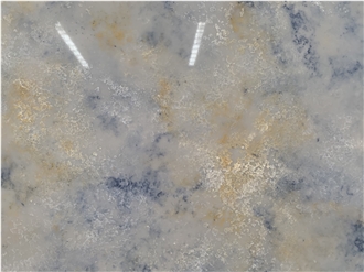 Kungfu Stone Manufacture Blue Onyx Looks Quartz Slabs