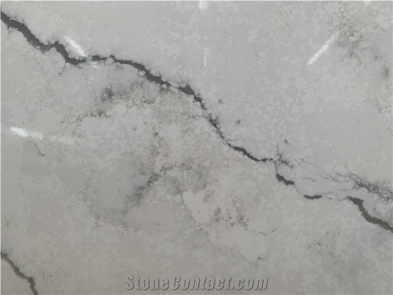 Kungfu Stone Supply Black Veins Calacatta Quartz Slabs