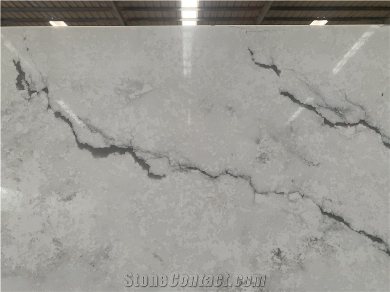 Kungfu Stone Supply Black Veins Calacatta Quartz Slabs