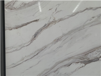 Kungfu Stone Supply Calacatta Win White Quartz Slabs
