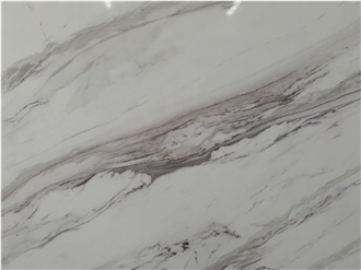 Kungfu Stone Supply Calacatta Win White Quartz Slabs