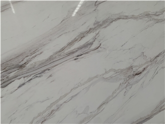 Kungfu Stone Supply Calacatta Win White Quartz Slabs