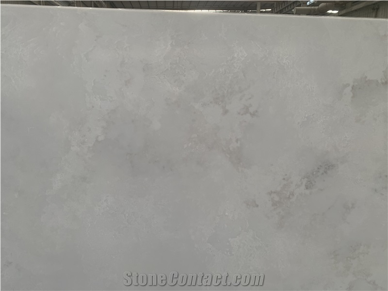 Kungfu Stone Supply Concrete Grey Quartz Slabs
