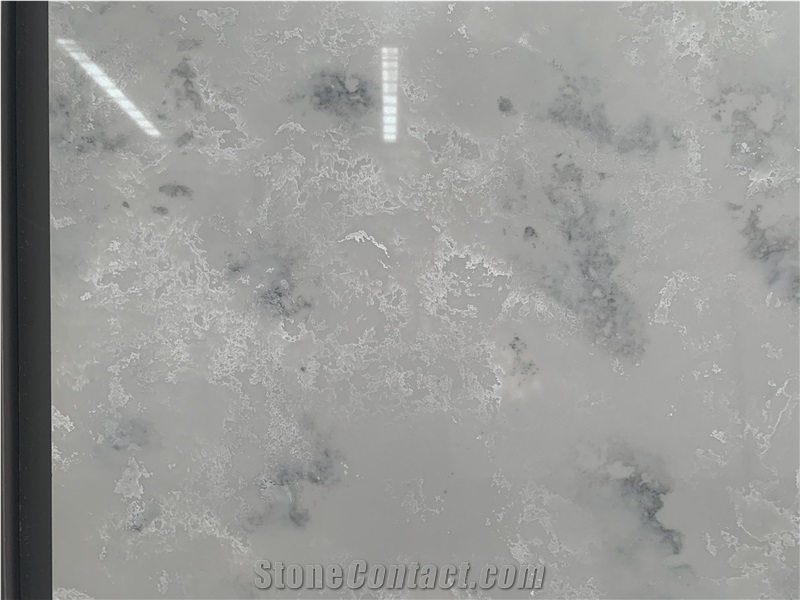 Kungfu Stone Supply Grey Onyx Looks Quartz Slabs