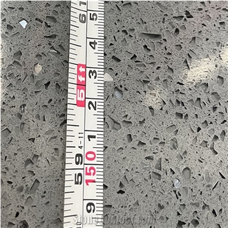 Kungfu Stone Supply Stellar Grey Quartz Slabs Wholesale
