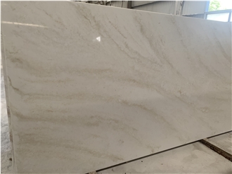 Kungfu Stone Travertine Looks Beige Quartz Slabs