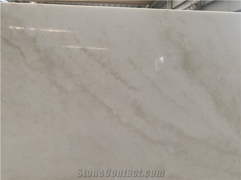 Kungfu Stone Travertine Looks Beige Quartz Slabs