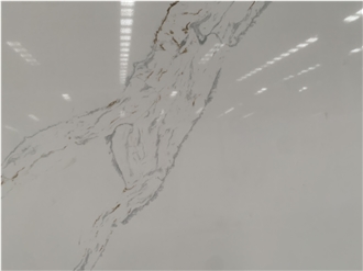 Kungfu Stone Wholesale Calacatta Espuela Gold Quartz Slabs