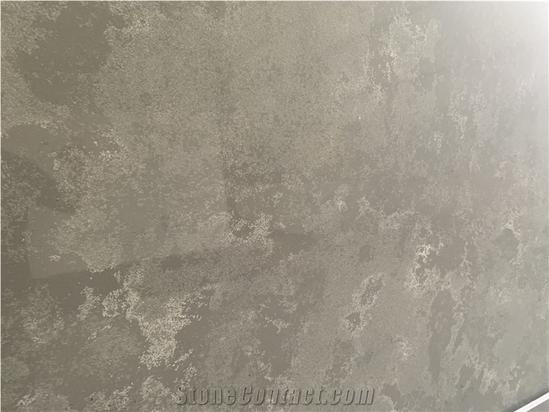 Kungfu Stone Wholesale Gray Concrete Quartz Slabs