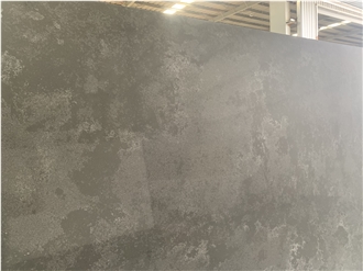 Kungfu Stone Wholesale Gray Concrete Quartz Slabs