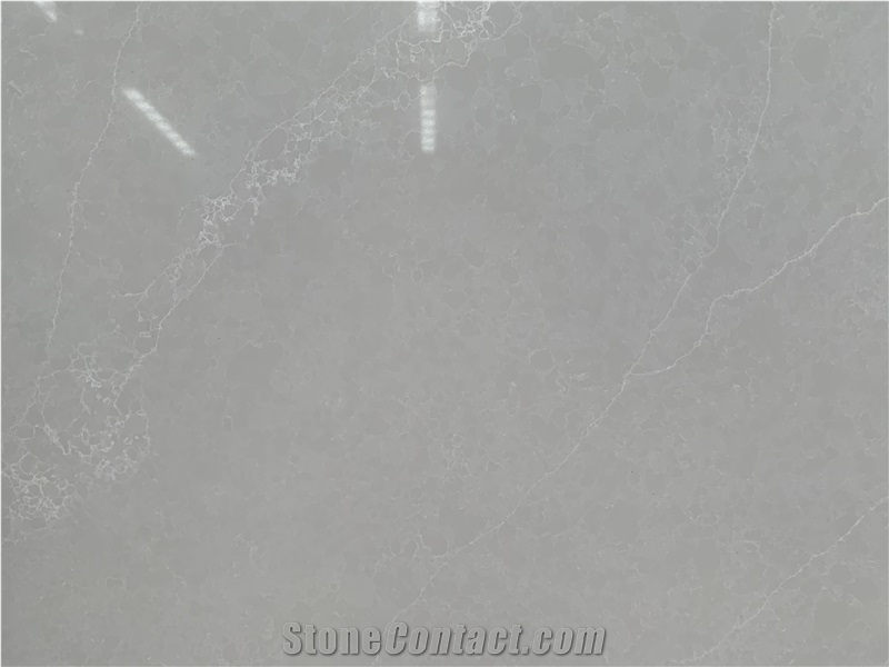 Light Grey Onyx Looks Artificial Stone Quartz Slabs