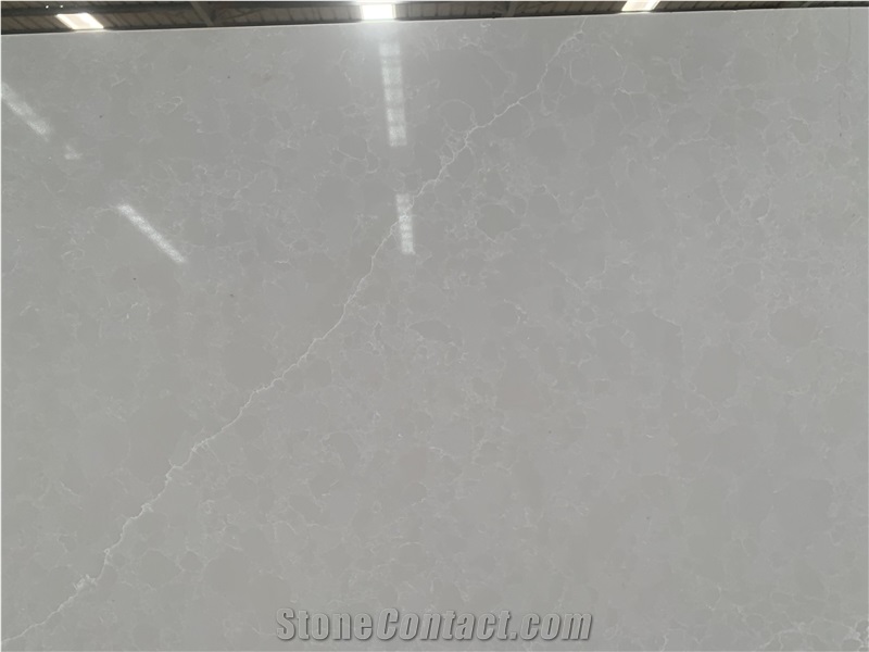 Light Grey Onyx Looks Artificial Stone Quartz Slabs