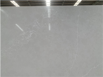 Light Grey Onyx Looks Artificial Stone Quartz Slabs