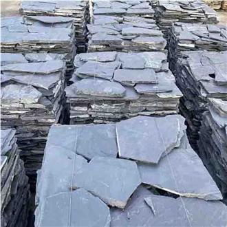 Granite Flagstone Natural Stone Paver Tiles, Irregular Wall Cladding