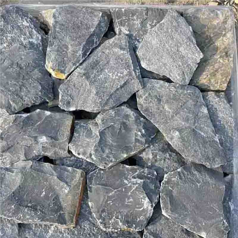 Granite Flagstone Natural Stone Paver Tiles, Irregular Wall Cladding