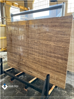 Chocolate Travertine Polished Slabs Chocolate Travertine Polished Slabs