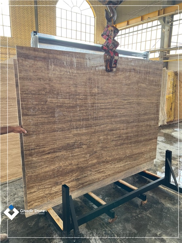 Chocolate Travertine Polished Slabs