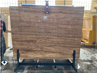 Chocolate Travertine Polished Slabs