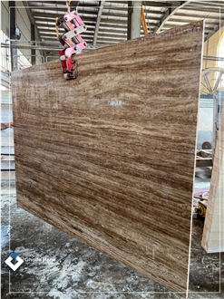 Chocolate Travertine Polished Slabs