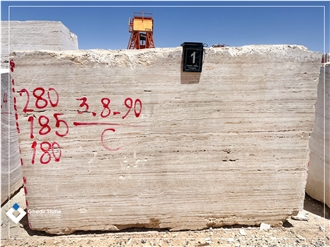 Iran White Travertine Blocks