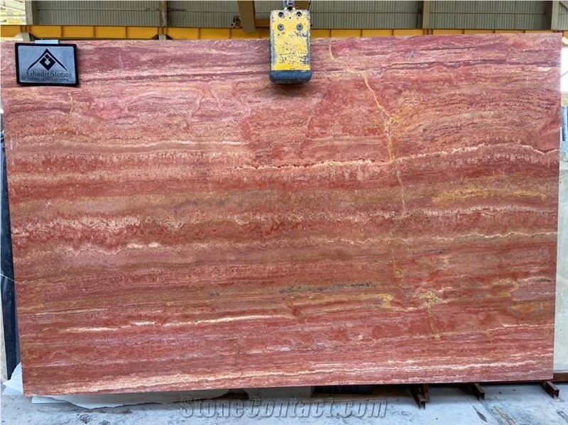 Red Travertine Slabs