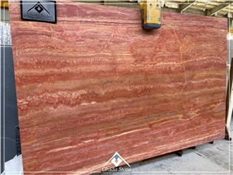 Red Travertine Slabs