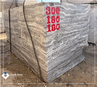 Silver Travertine Rough Blocks
