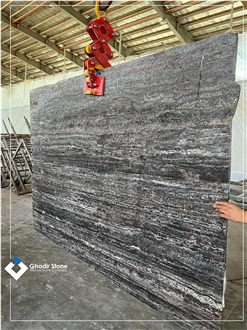 Silver Travertine Slabs 2Cm Polished
