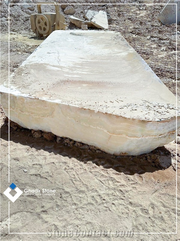 White Onyx With Black Lines Blocks