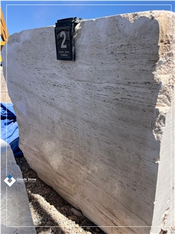 White Travertine Blocks
