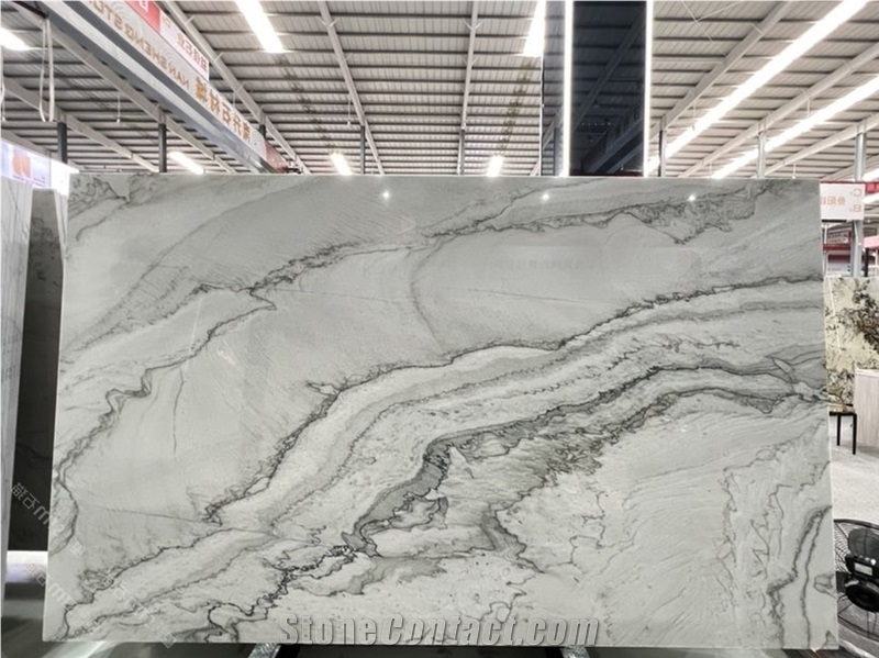 Bianco Calacatta Marble Elegance Slabs Tiles