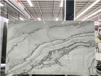 Bianco Calacatta Marble Elegance Slabs Tiles